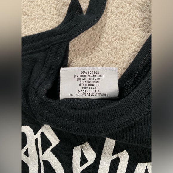 Women’s 90s Y2K Renegade Classics Rebel Small Black top 100% cotton Made in USA - Picture 4 of 7